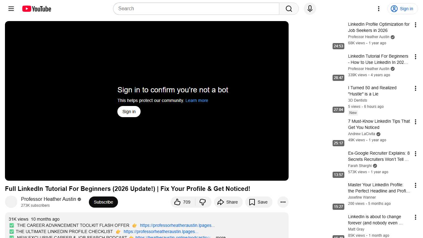 Full LinkedIn Tutorial For Beginners (2026 Update!) Fix Your Profile & Get Noticed! - YouTube